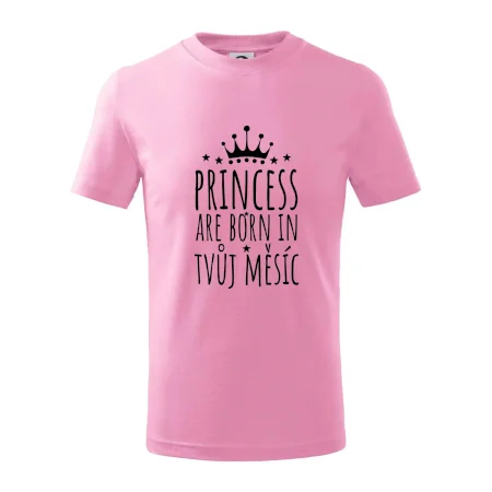 Princesses are born in (vlastní nápis měsíc narození)