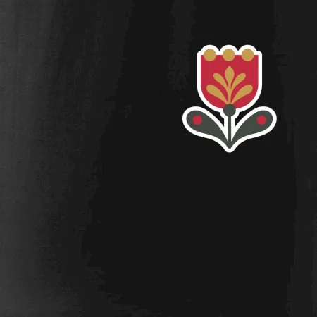 Folklor na prsu tulipán