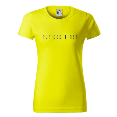 Put God first slabý nápis