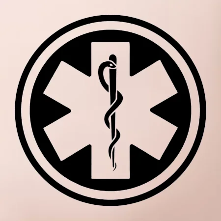 Rescue logo samostatné kulaté