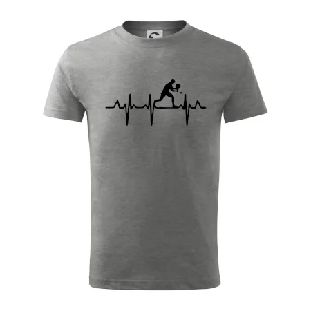 EKG stolní tenista stojící
