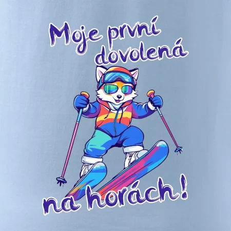 Moje první dovolená na horách modrá liška