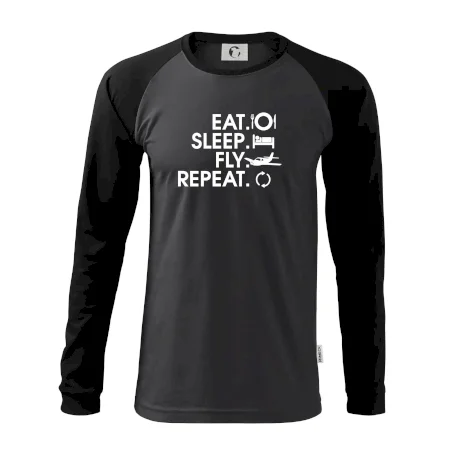 Eat sleep fly repeat