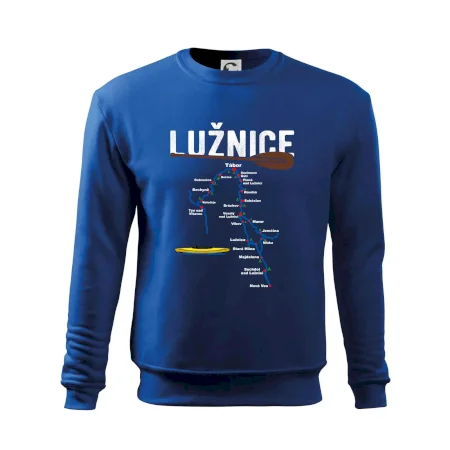 Mapa řeky Lužnice