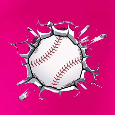 Baseball míč v triku