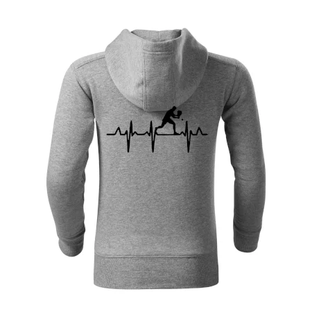 EKG stolní tenista stojící