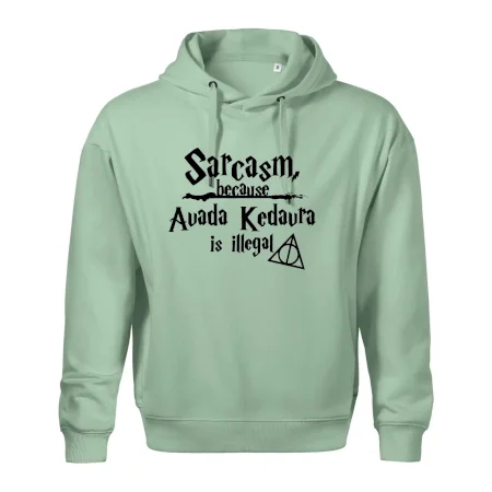 Harry - Sarcasm, because Avada Kedavra is illegal