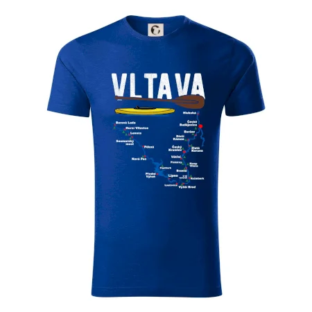 Mapa řeky Vltavy