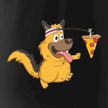Pes s pizzou
