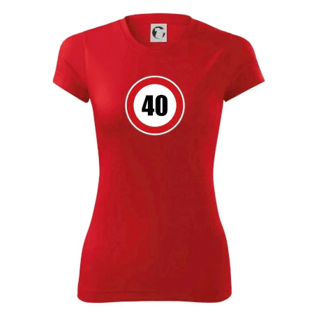 Dopravní značka - omezení rychlosti 40