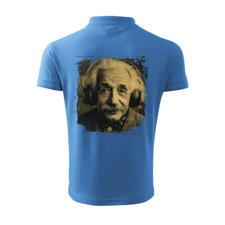 Albert se sluchátky