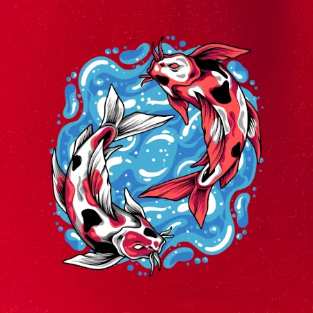 Yin & Yang Koi kapr - červený