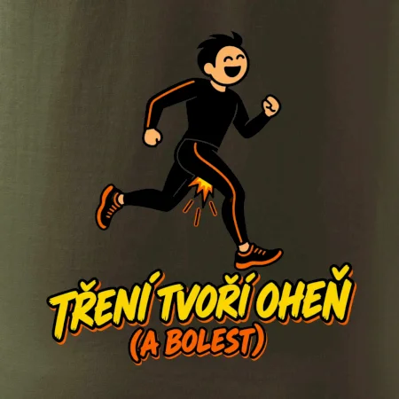 Běžecké tření tvoří oheň