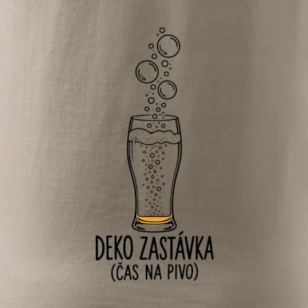 Deko zastávka čas na pivo sklenice s potápěčskými bublinami