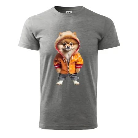 Pomeranian v bundě