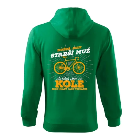 Starší muž - cyklista silniční kolo