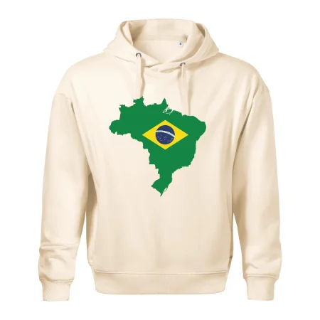 Brazílie vlajka v mapě