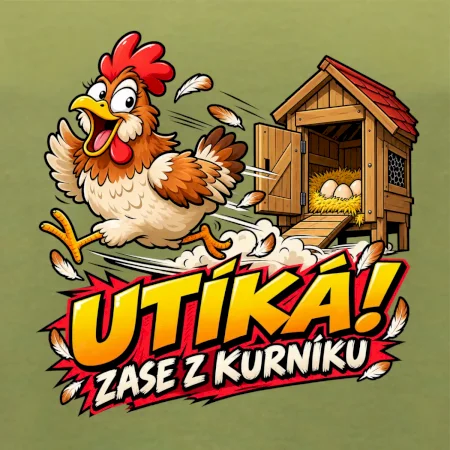 Útěk slepice z kurníku