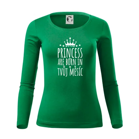 Princesses are born in (vlastní nápis měsíc narození)