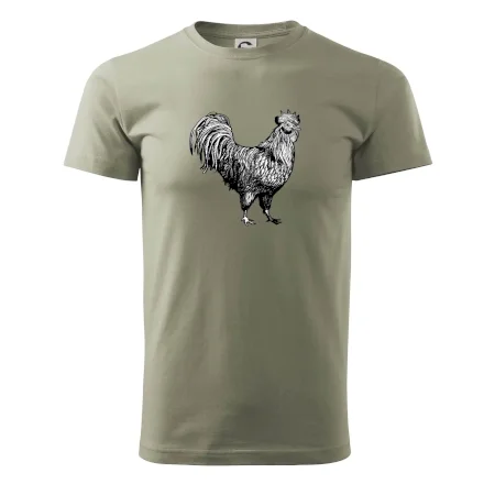 Kohout kreslený černobílý