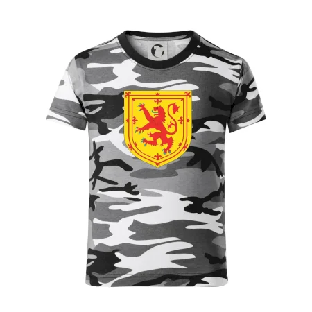 Skotský lev na hrudi