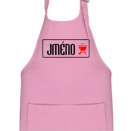 Zástěra na grilování s vlastním jménem