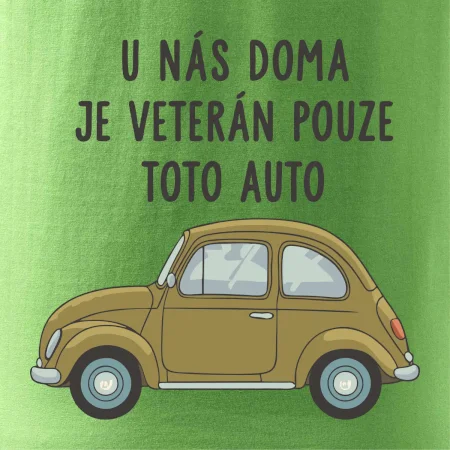 U nás doma je veterán pouze toto auto zelené