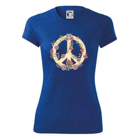 Peace symbol pískový