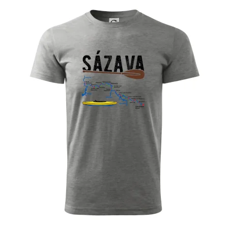 Mapa řeky Sázavy