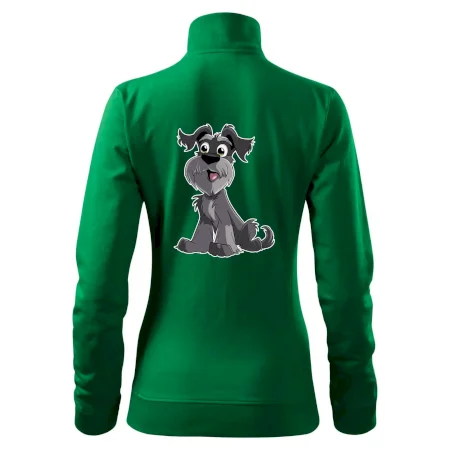 Knírač kreslený sedící