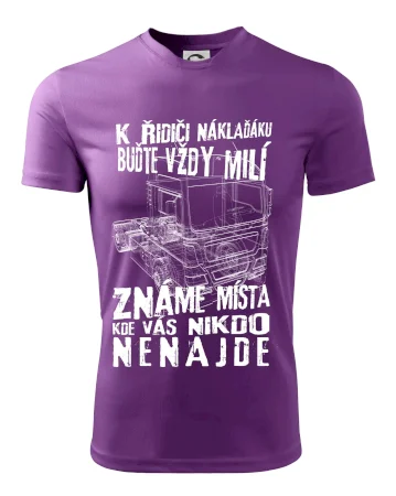 K řidiči náklaďáku buďte vždy milý