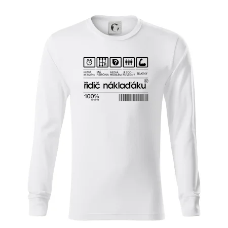 Čárový kód řidič náklaďáku