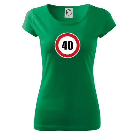 Dopravní značka - omezení rychlosti 40