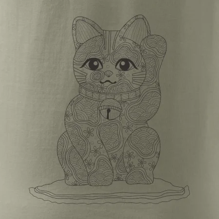 Kočka mávající mandala