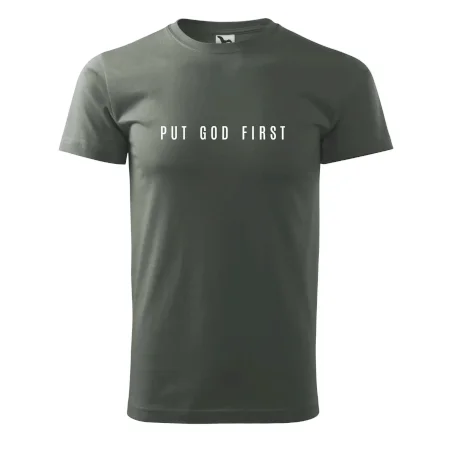 Put God first slabý nápis