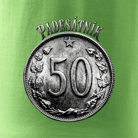 Padesátník 1963 - 1978 s nápisem