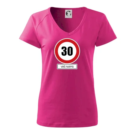 Dopravní značka - rychlost 30 - váš nápis
