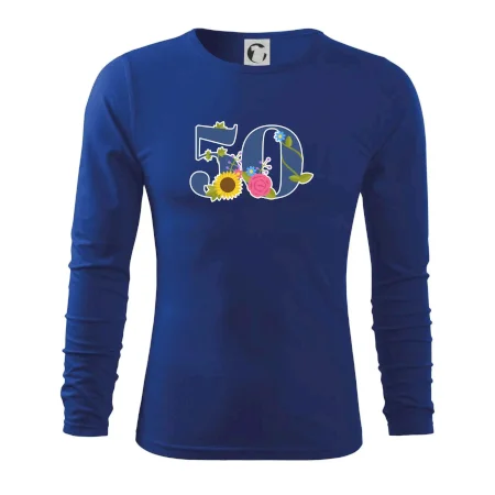 Květinové číslo kreslené - 50