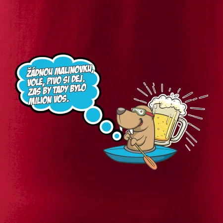 Žádnou malinovku, ale pivo