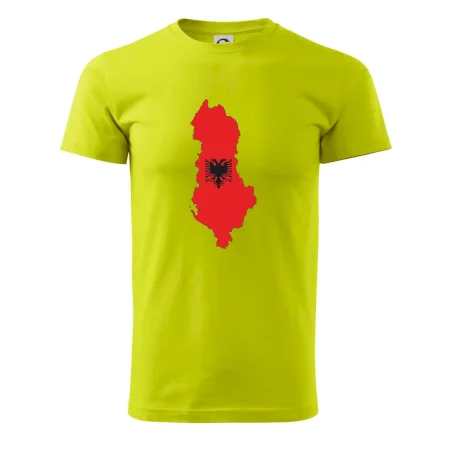 Albánie mapa a znak