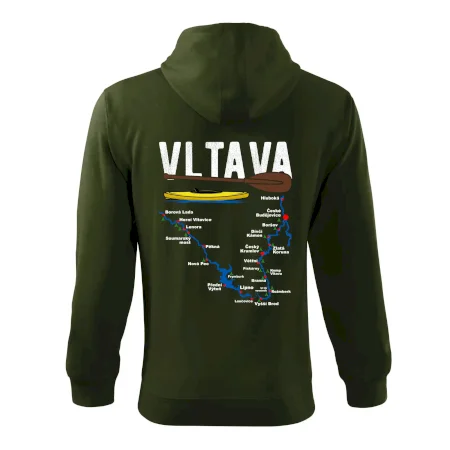 Mapa řeky Vltavy