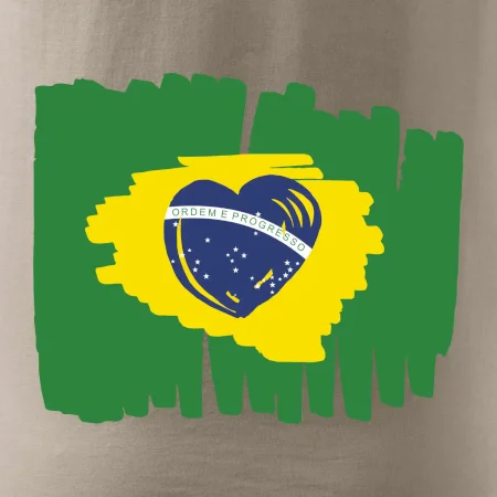 Brazílie vlajka srdce