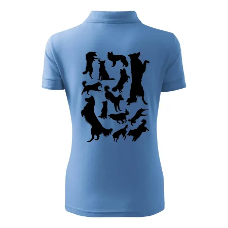 Border kolie siluety