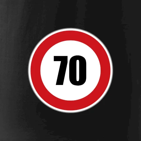 Dopravní značka - omezení rychlosti 70