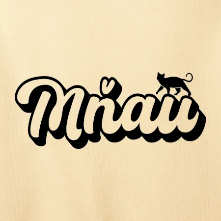 Mňau nápis