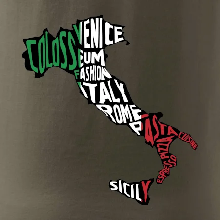Mapy - názvy měst - Italie