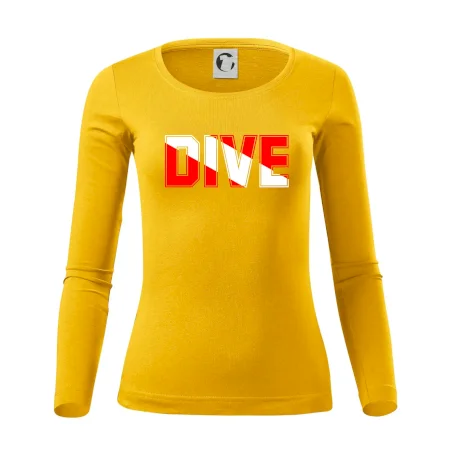 Dive nápis vlajka