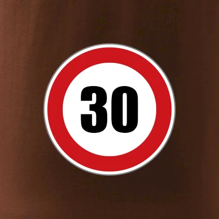 Dopravní značka - omezení rychlosti 30