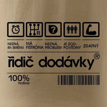 Čárový kód - řidič dodávky