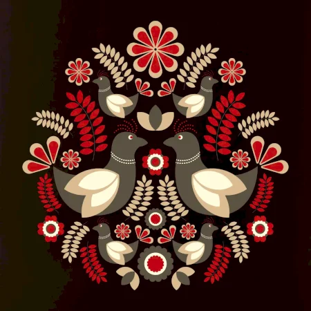 Folklór - hnědí ptáčci